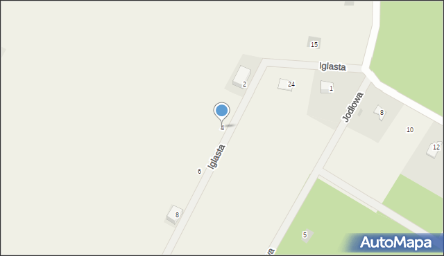 Łukta, Iglasta, 4, mapa Łukta