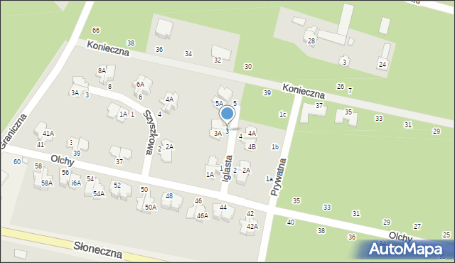 Magdalenka, Iglasta, 3, mapa Magdalenka