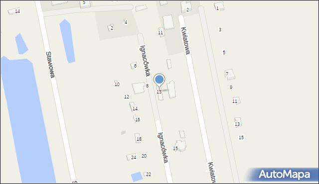 Słopsk, Ignacówka, 13, mapa Słopsk