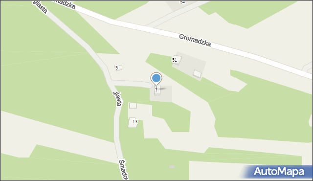 Śniadówko, Iglasta, 7, mapa Śniadówko