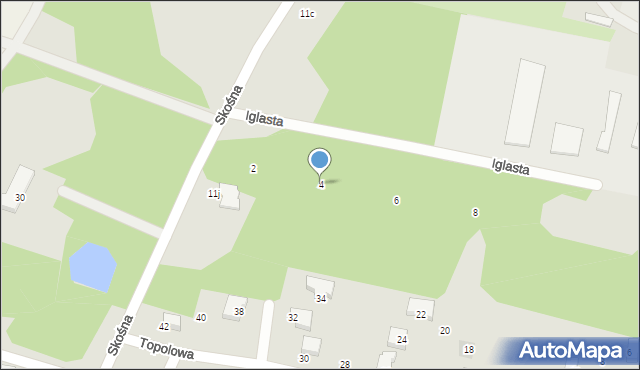 Starogard Gdański, Iglasta, 4, mapa Starogard Gdański