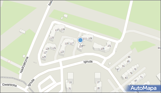 Wrocław, Ignuta Piotra, 115, mapa Wrocławia