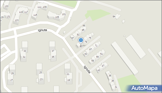 Wrocław, Ignuta Piotra, 83, mapa Wrocławia