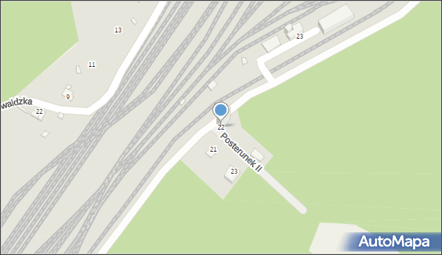 Łazy, II Posterunek, 22, mapa Łazy