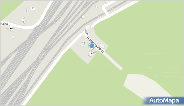 Łazy, II Posterunek, 23, mapa Łazy