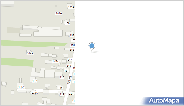 Częstochowa, Ikara, 128B, mapa Częstochowy