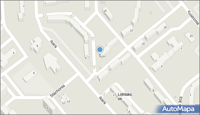 Grudziądz, Ikara, 7, mapa Grudziądza