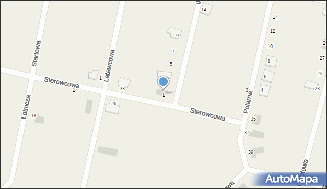 Kębłowice, Ikara, 1, mapa Kębłowice