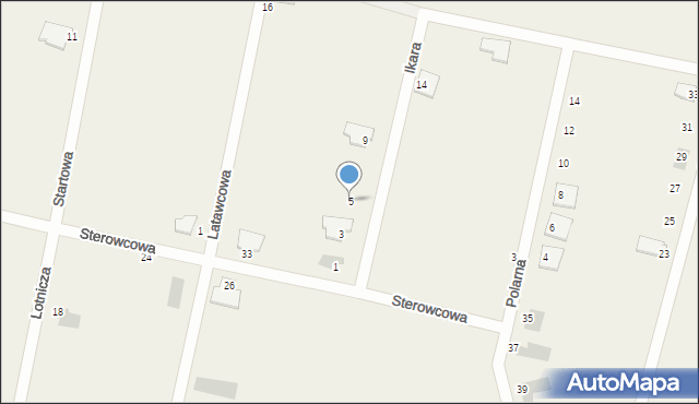 Kębłowice, Ikara, 5, mapa Kębłowice