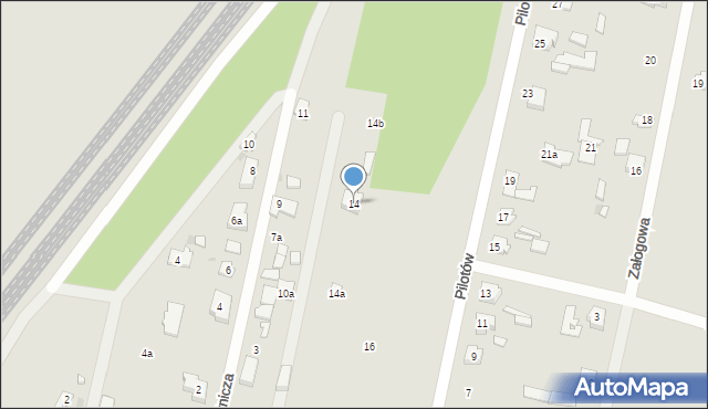 Łódź, Ikara, 14, mapa Łodzi