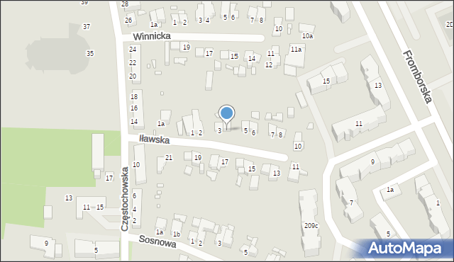 Elbląg, Iławska, 4, mapa Elbląga