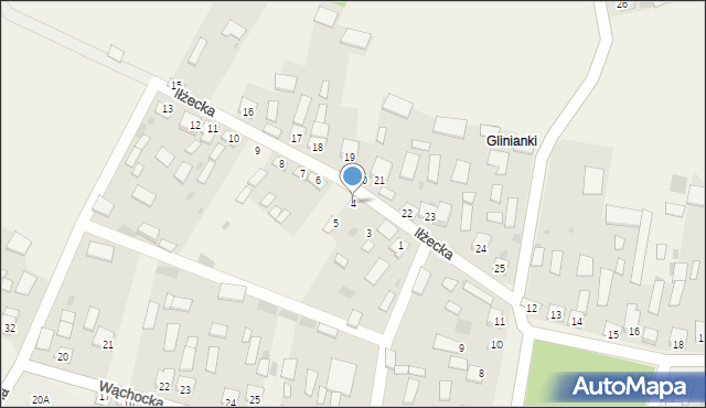 Grabowiec, Iłżecka, 4, mapa Grabowiec