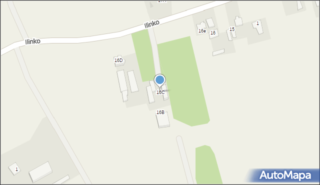 Ilinko, Ilinko, 16C, mapa Ilinko