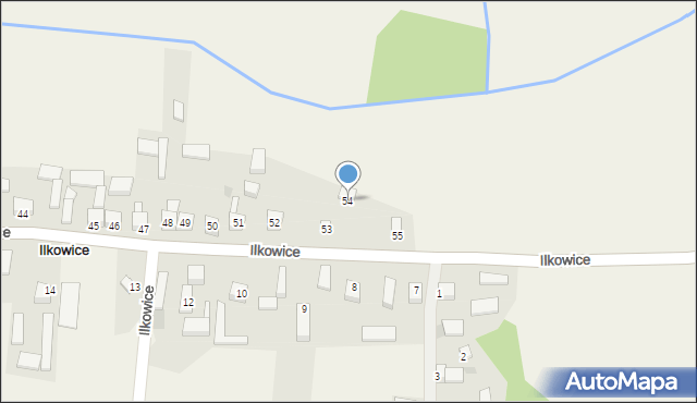 Ilkowice, Ilkowice, 54, mapa Ilkowice
