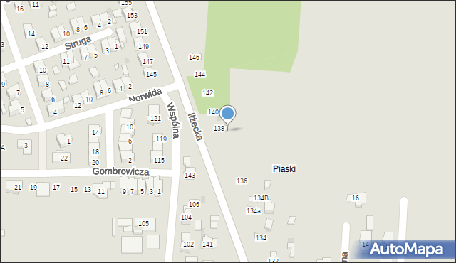 Ostrowiec Świętokrzyski, Iłżecka, 138a, mapa Ostrowiec Świętokrzyski