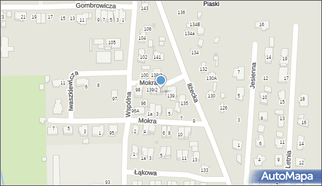 Ostrowiec Świętokrzyski, Iłżecka, 139/1, mapa Ostrowiec Świętokrzyski