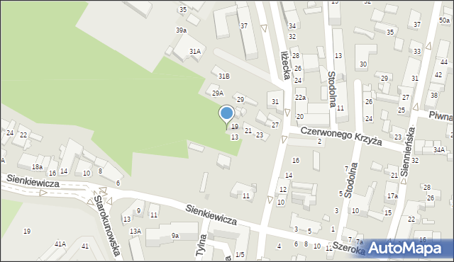 Ostrowiec Świętokrzyski, Iłżecka, 15, mapa Ostrowiec Świętokrzyski