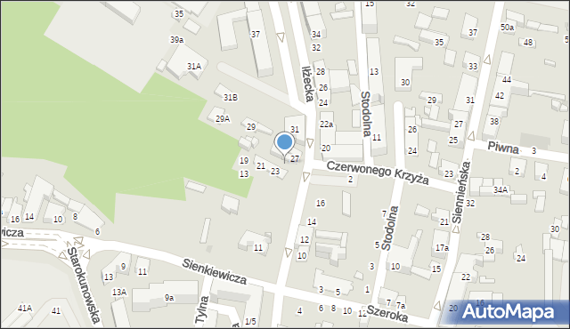 Ostrowiec Świętokrzyski, Iłżecka, 25, mapa Ostrowiec Świętokrzyski