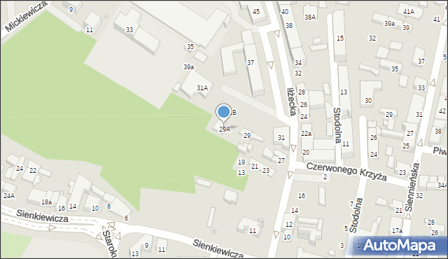 Ostrowiec Świętokrzyski, Iłżecka, 29A, mapa Ostrowiec Świętokrzyski