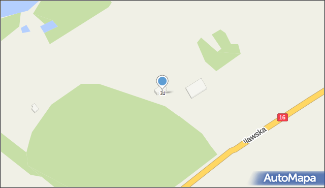 Rudzienice, Iławska, 34, mapa Rudzienice