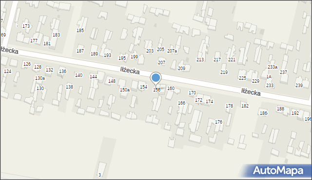 Skarżysko Kościelne, Iłżecka, 156, mapa Skarżysko Kościelne