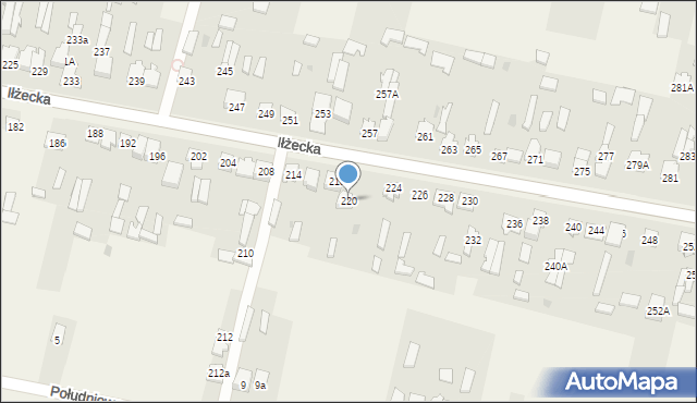 Skarżysko Kościelne, Iłżecka, 220, mapa Skarżysko Kościelne