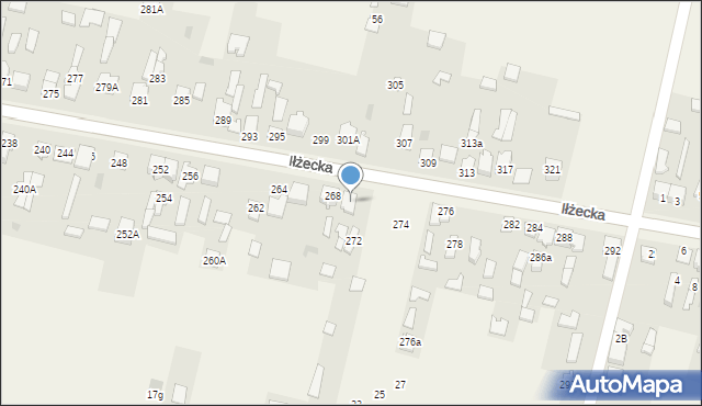 Skarżysko Kościelne, Iłżecka, 270, mapa Skarżysko Kościelne