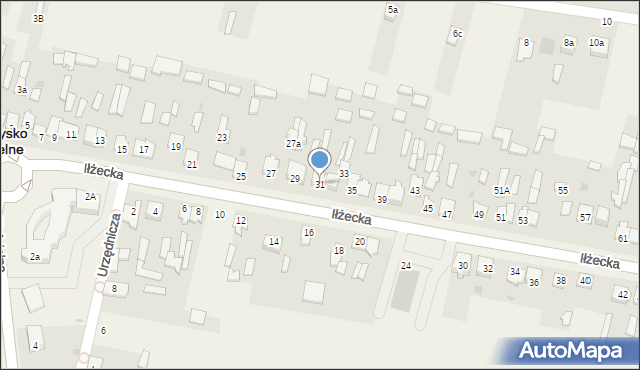 Skarżysko Kościelne, Iłżecka, 31, mapa Skarżysko Kościelne