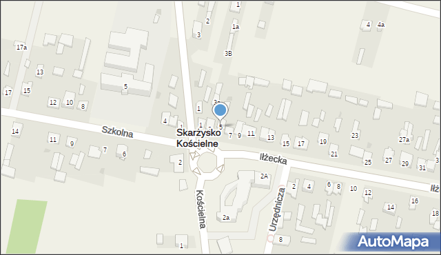 Skarżysko Kościelne, Iłżecka, 5, mapa Skarżysko Kościelne