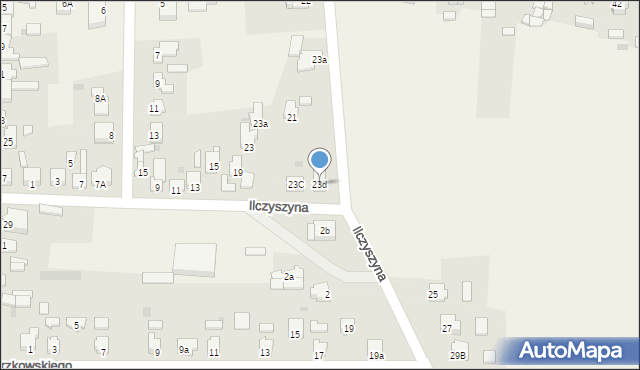 Skulsk, Ilczyszyna Michała, dr., 23d, mapa Skulsk