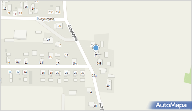 Skulsk, Ilczyszyna Michała, dr., 27, mapa Skulsk