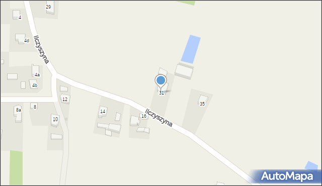 Skulsk, Ilczyszyna Michała, dr., 31, mapa Skulsk