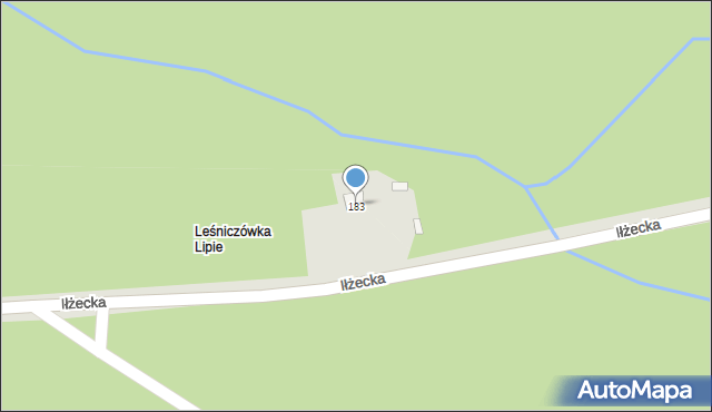 Starachowice, Iłżecka, 183, mapa Starachowic