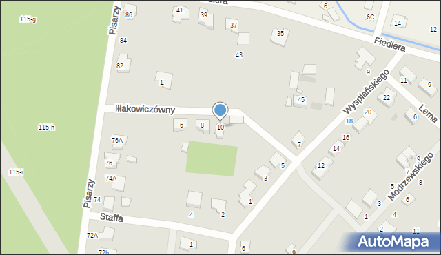 Wągrowiec, Iłłakowiczówny Kazimiery, 10, mapa Wągrowiec