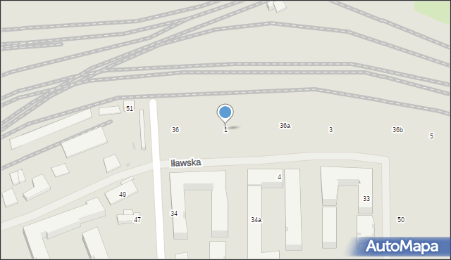 Warszawa, Iławska, 1, mapa Warszawy