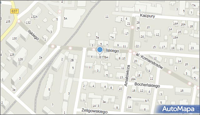 Warszawa, Ilskiego Franciszka, 6, mapa Warszawy