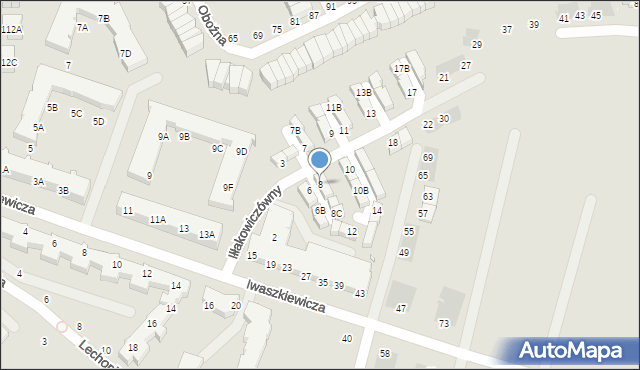 Wrocław, Iłłakowiczówny Kazimiery, 8, mapa Wrocławia