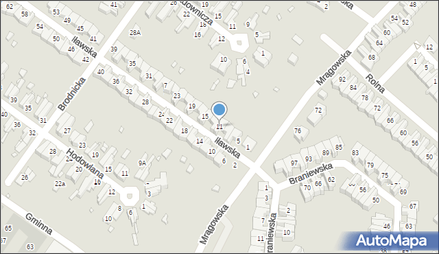 Wrocław, Iławska, 11, mapa Wrocławia