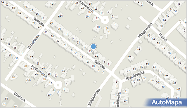 Wrocław, Iławska, 13, mapa Wrocławia