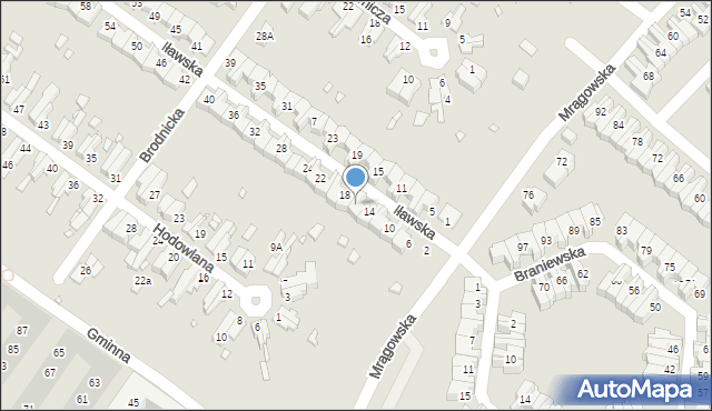 Wrocław, Iławska, 16, mapa Wrocławia