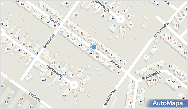 Wrocław, Iławska, 20, mapa Wrocławia