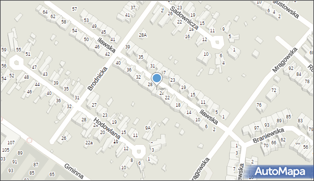 Wrocław, Iławska, 26, mapa Wrocławia