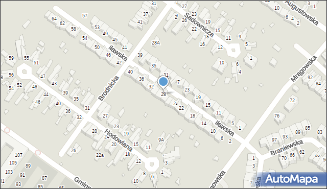 Wrocław, Iławska, 28, mapa Wrocławia