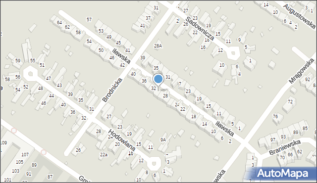 Wrocław, Iławska, 30, mapa Wrocławia