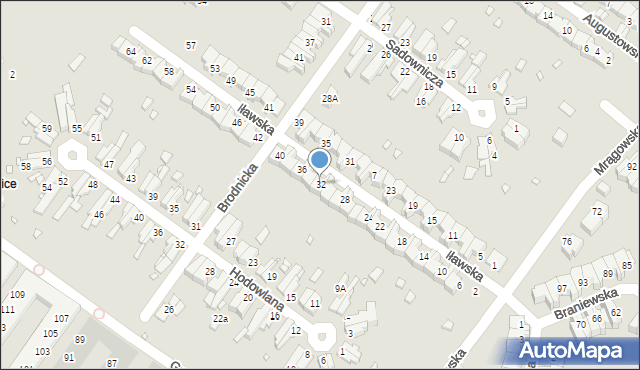 Wrocław, Iławska, 32, mapa Wrocławia