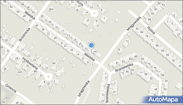 Wrocław, Iławska, 7, mapa Wrocławia