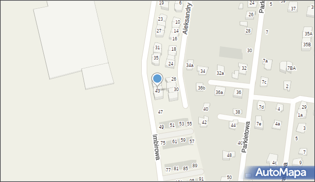 Duchnice, Imbirowa, 43, mapa Duchnice