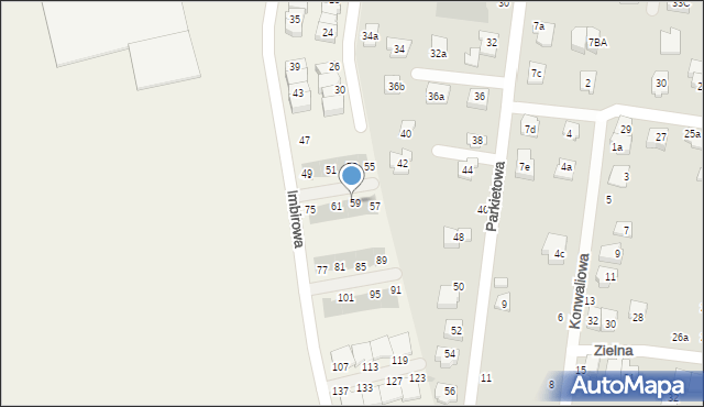 Duchnice, Imbirowa, 67, mapa Duchnice