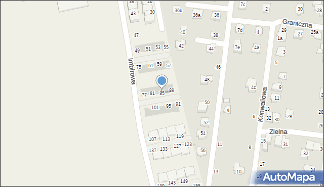 Duchnice, Imbirowa, 85, mapa Duchnice