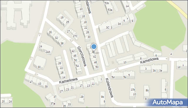 Gdynia, Imbirowa, 40, mapa Gdyni